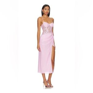 NBD Zosia Maxi Dress in Blush Pink